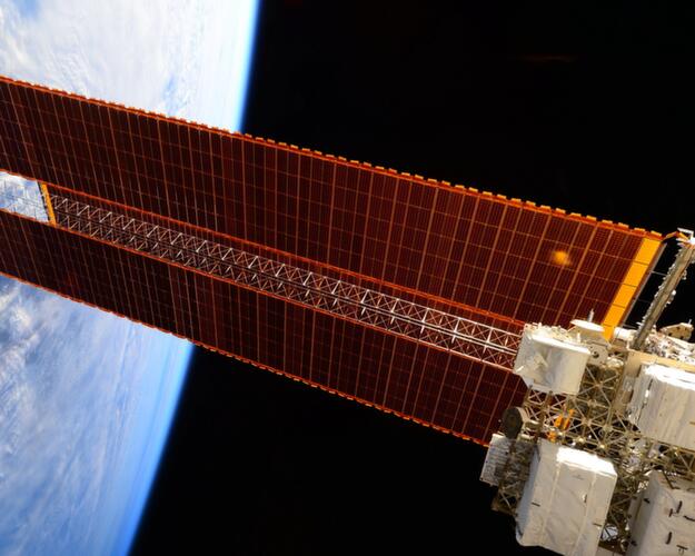 Satellite orbiting Earth