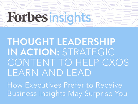 Forbes insights - thought leadership in action