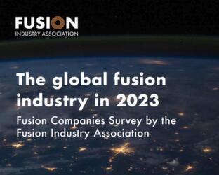 The global fusion industry in 2023 Screenshot of the global fusion industry report