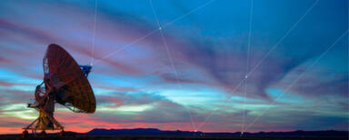 Learn about our approach at Memetic Communications Receiver dish listening for signals